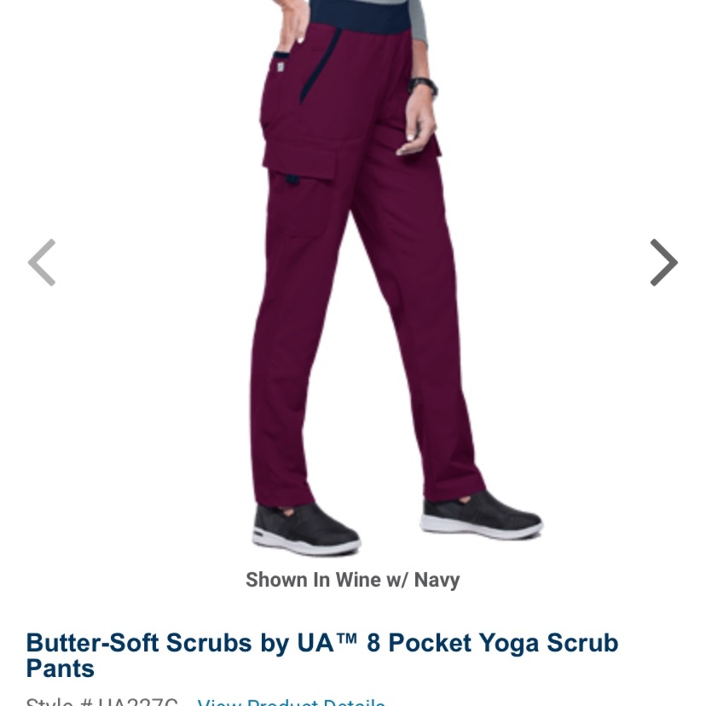 Butter soft scrubs by UA 8 pocket yoga pant scrubs